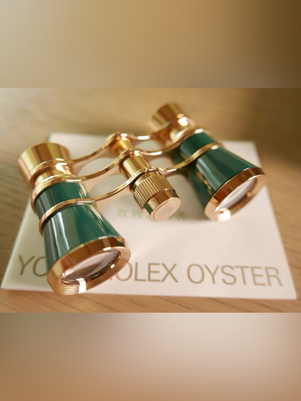 Rare Rolex Green and gold Binoculars Green Daytona Datejust gift collect new box